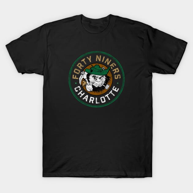 Charlotte Forty Niners Vintage Design T-Shirt by MalmoDesigns